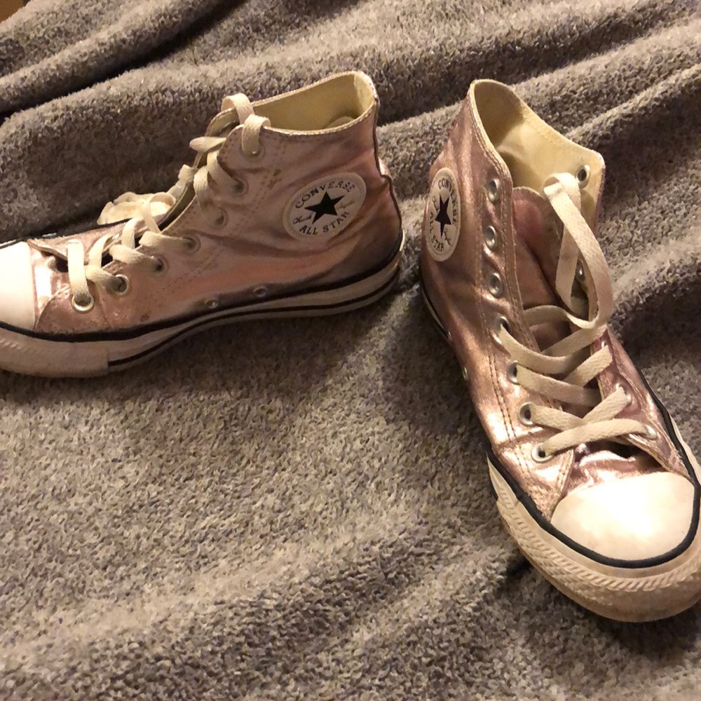 Rose gold converse